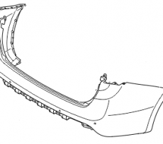 Бампер задний Kia Ceed