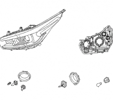 Фара левая Kia Ceed