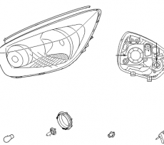 Фара правая Kia Picanto II