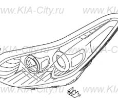 Фара правая Kia Sportage IV