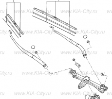 Щетка стеклоочистителя левая Kia Sorento III Prime