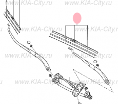 Щетка стеклоочистителя левая Kia Sportage IV