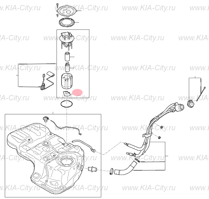 Топливный фильтр для Киа Спортейдж (Kia Sportage), купить, продажа ...
