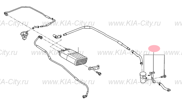 Фильтр воздушный топливного бака купить для Kia Sportage IV - 31184D7000
