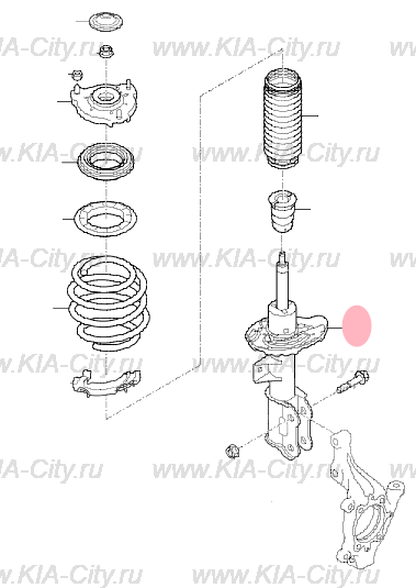 Передняя стойка киа спортейдж 3 схема