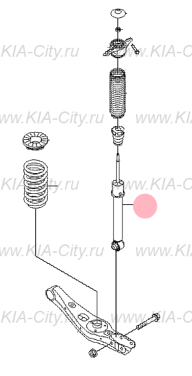 Киа Соренто Задний Амортизатор