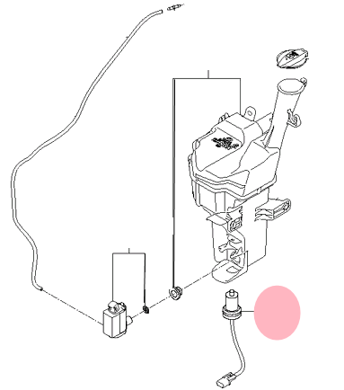 Бачок омывателя схема. Насос бачка омывателя Киа Церато. Датчик уровня стеклоомывателя Sorento. Система стеклоомывателя Киа Соренто.