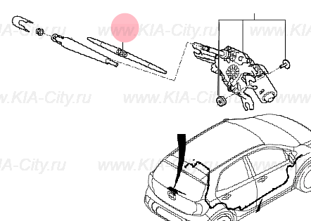 Как поменять задний дворник на киа пиканто Free Shipping For Kia Ceed 2006 2007 2008 2009 2010 2011 12" Rear Window Rubber