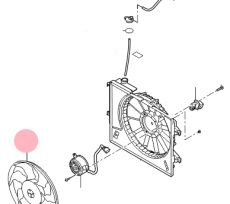 Вентилятор охлаждения Kia Rio III