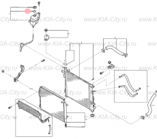 Прокладка крышки бачка расширительного Kia Optima III