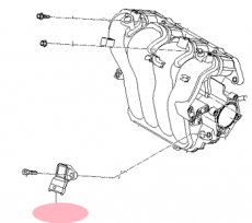 Датчик расхода воздуха впускного коллектора Kia Picanto II