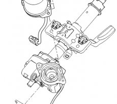Колонка рулевого механизма Kia Picanto II