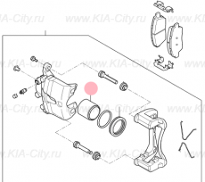 Поршень суппорта переднего Kia Picanto III