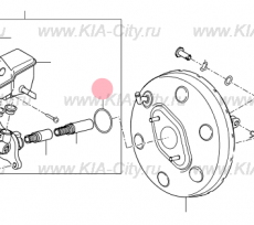 Кольцо уплотнительное усилителя тормозов Kia Optima IV