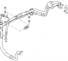 Трубка компрессора кондиционера Kia Picanto II