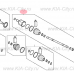 Вал приводной передний левый Kia Optima IV